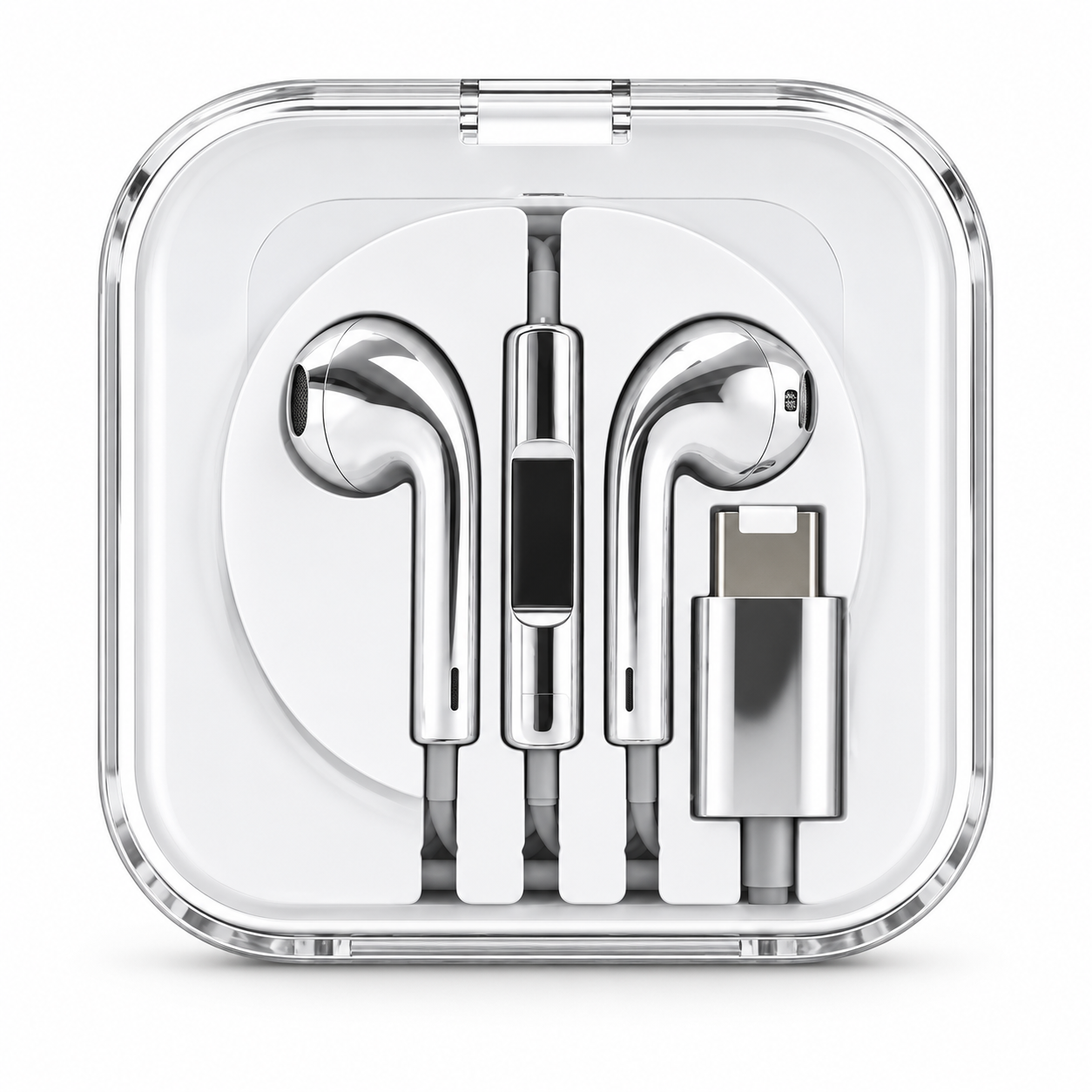 Écouteurs filaires chromés USB‑C SW4G